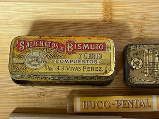15 ENVASES ANTIGUOS DE MEDICAMENTOS