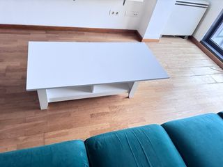 Mesa de centro blanca de madera