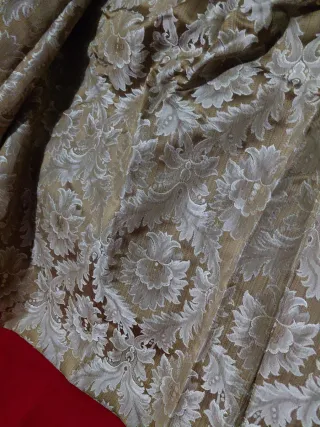 Falda fallera damasco beige y oro