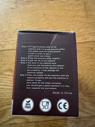 5 Cápsulas Recargables Café FALLCON