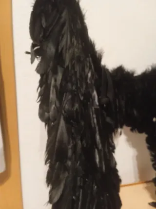 Disfraz alas de angel negras 56x50cm