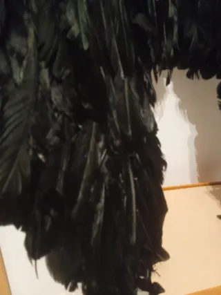 Disfraz alas de angel negras 56x50cm