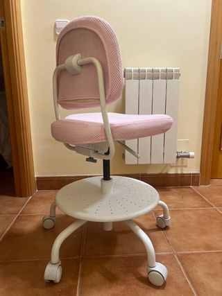 Silla de escritorio infantil rosa