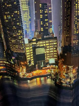 Retal tela paisaje urbano