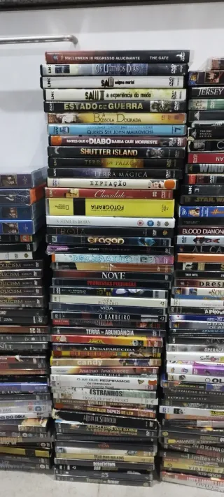 Lote Grande de DVDs Ação Aventura Crime Drama