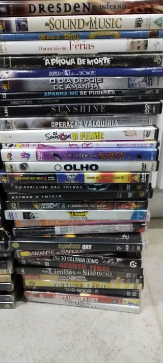 Lote Grande de DVDs Ação Aventura Crime Drama