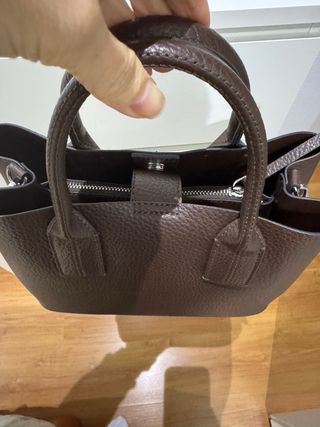 Bolso Tote Parfois Marrón Chocolate