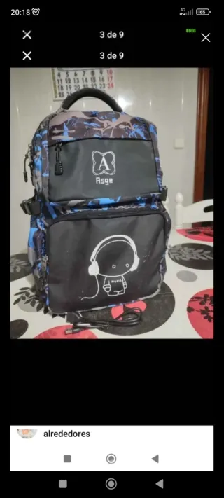 Mochila escolar + bandolera a juego