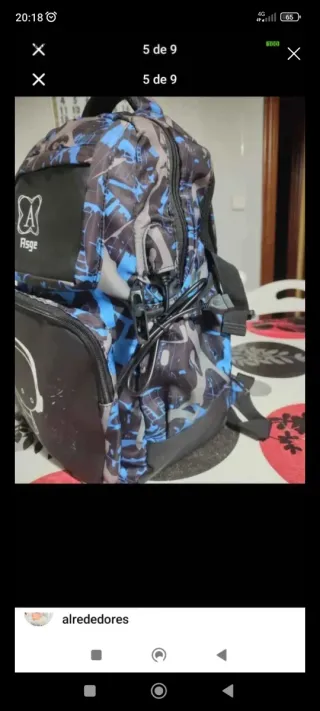 Mochila escolar + bandolera a juego