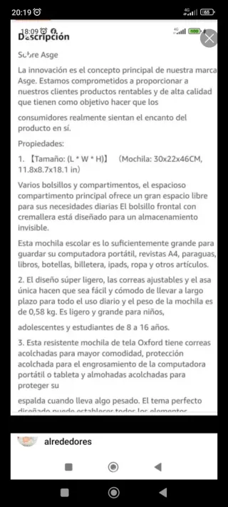 Mochila escolar + bandolera a juego