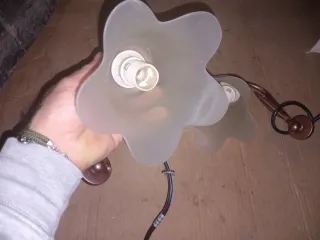 Applique vintage vetro e metallo