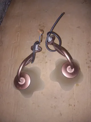 Applique vintage vetro e metallo