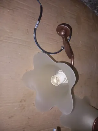 Applique vintage vetro e metallo