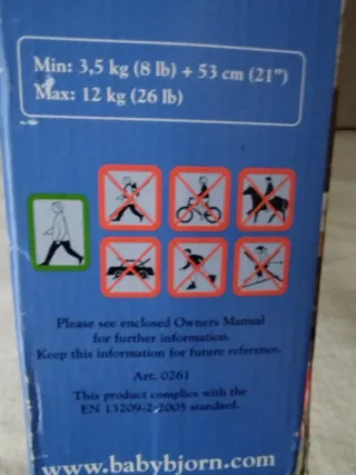 Mochila Portabebés BabyBjörn Active