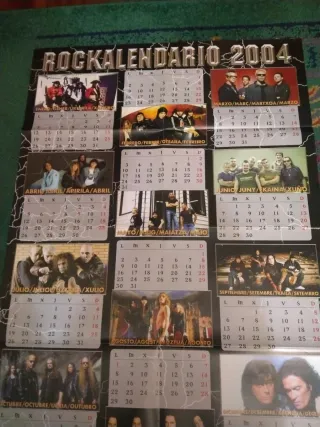 Póster Rockalendario 2004 (calendario)