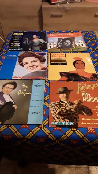Lote 4 Vinilos Flamenco y Sevillanas