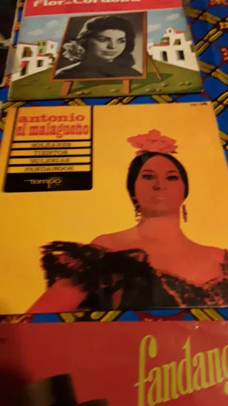 Lote 4 Vinilos Flamenco y Sevillanas