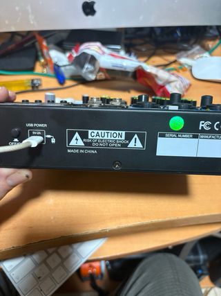 Mezclador de audio 6 canales con USB