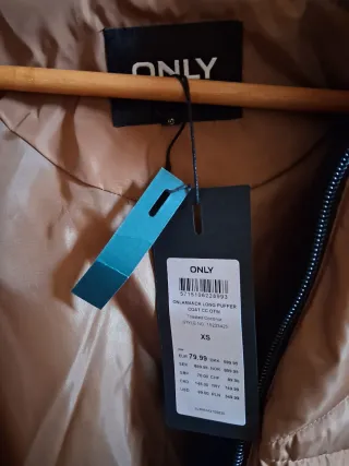 Only Abrigo onlamanda long puffer coat