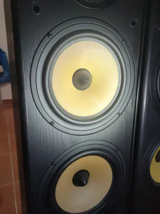 Altavoces de suelo negros