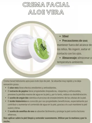 Crema Facial Hidratante Aloe Vera Essens