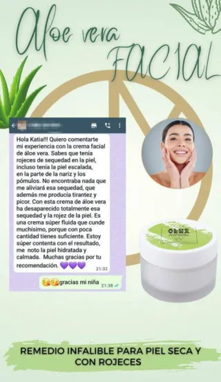 Crema Facial Hidratante Aloe Vera Essens