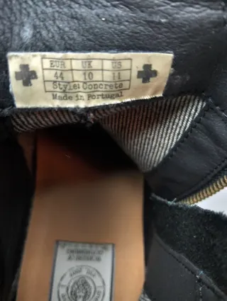 Botines de cuero negros SNEAKY STEVE 44