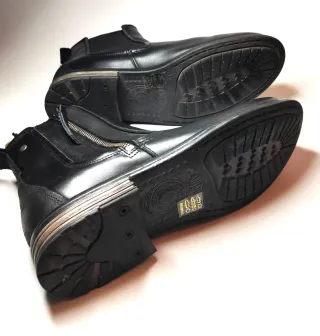 Botines de cuero negros SNEAKY STEVE 44