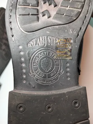 Botines de cuero negros SNEAKY STEVE 44