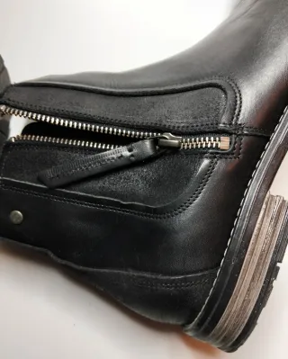 Botines de cuero negros SNEAKY STEVE 44