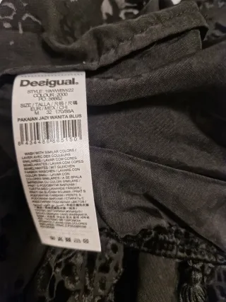 Blusón Desigual Terciopelo Devoré Flecos nuevo