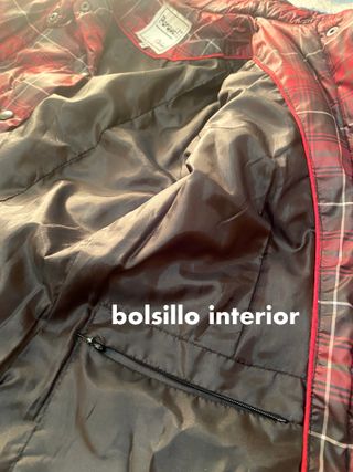 Chaqueta cuadros mujer rojo-burdeos