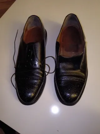 Zapatos Cortefiel Cuero Marrón y Negro