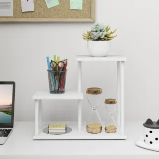 Estantería 3 Niveles Madera y Metal