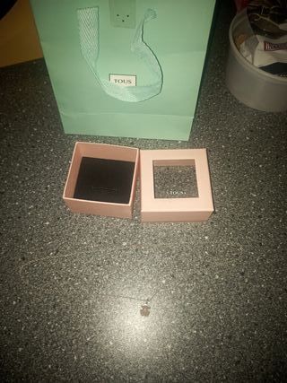 Collar Tous Oso Rosa Plata