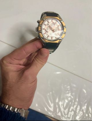 Reloj Duward Cronógrafo oro y Plata