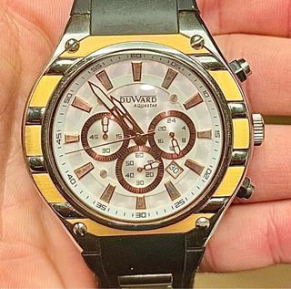 Reloj Duward Cronógrafo oro y Plata