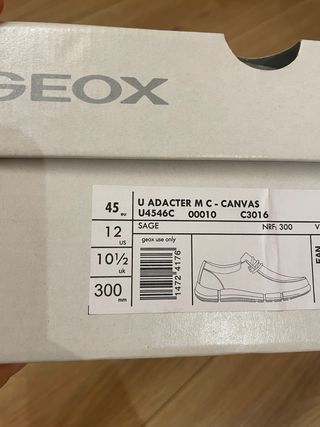 Zapatos Geox Hombre Verde Kaki Cuero Nuevo