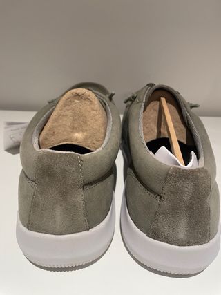 Zapatos Geox Hombre Verde Kaki Cuero Nuevo