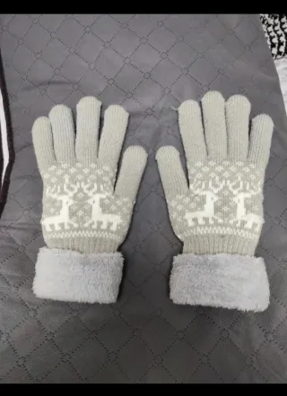 Guantes polares navidad