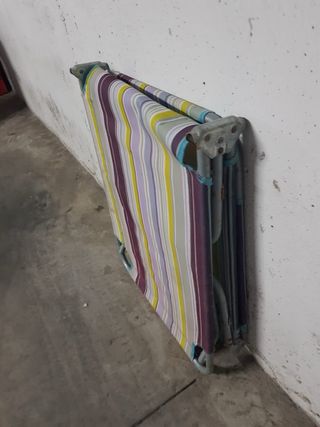 Tumbona de playa rayas multicolor