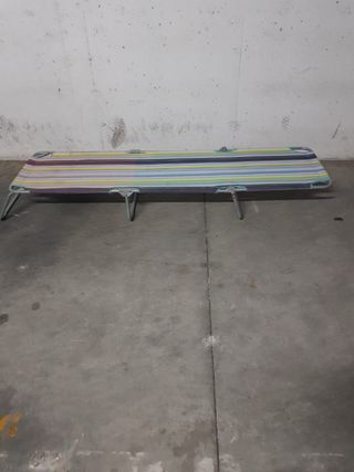 Tumbona de playa rayas multicolor