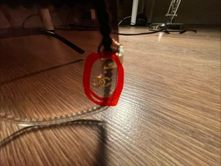 Occhiali da sole Chanel sfumati marroni e dorati