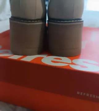 Botín ante beige Refresh.Certificado vegano Peta