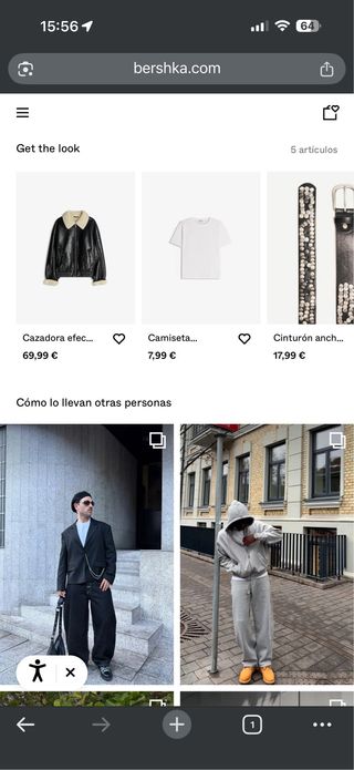 Chaqueta Bershka Negra Nueva