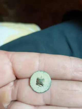 Botón francés antiguo con número 94