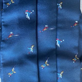 Corbata Escada Azul con Pajaritos