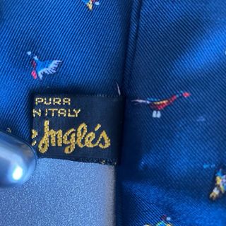 Corbata Escada Azul con Pajaritos