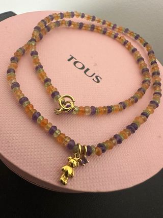 Gargantilla Tous Oro 750 Oso y Piedras