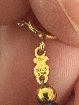 Gargantilla Tous Oro 750 Oso y Piedras
